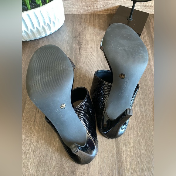 Calvin Klein - Cecily Python Pump (Open Toe) - Picture 4 of 7